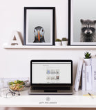PEEKABOO ANIMAL SHIPPED PRINT #005